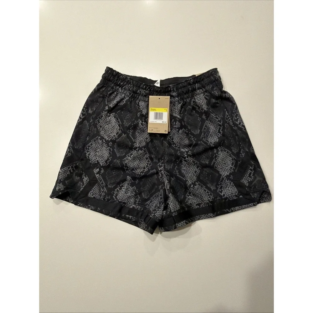 Jordan Sport Snakeskin Print Diamond Short Black HJ0065-010 Womens S NWT